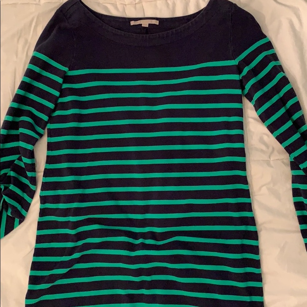 gap green and navy dress for any occasion